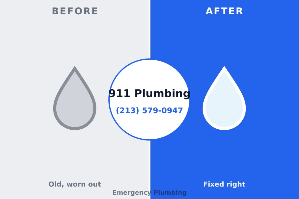 Before and after: plumbing repair Leesburg, FL